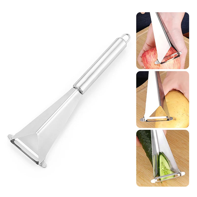 Triangle Fruit Carving Knife – Stainless Steel Peeler & Cutter Fruit Carving Knife Axl