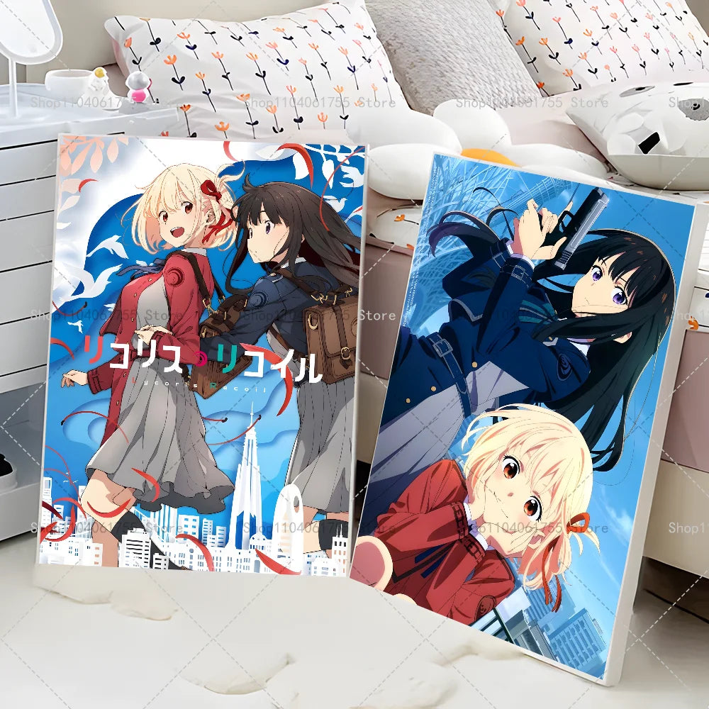 Lycoris Recoil Anime Wall Poster – Self-Adhesive Waterproof Sticker Anime Wall Poster Axl