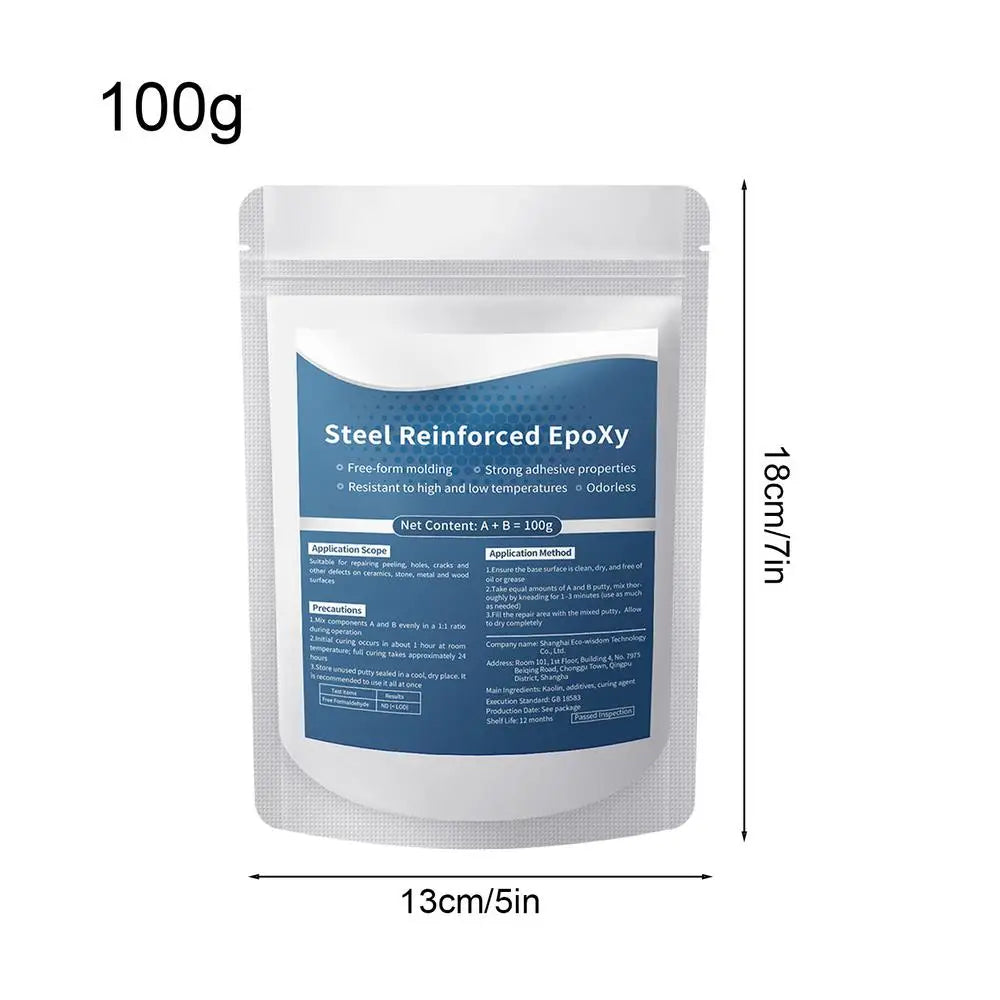Steel Reinforced Epoxy Putty – Waterproof High-Strength Filler Epoxy Repair Putty Axl 1pcs