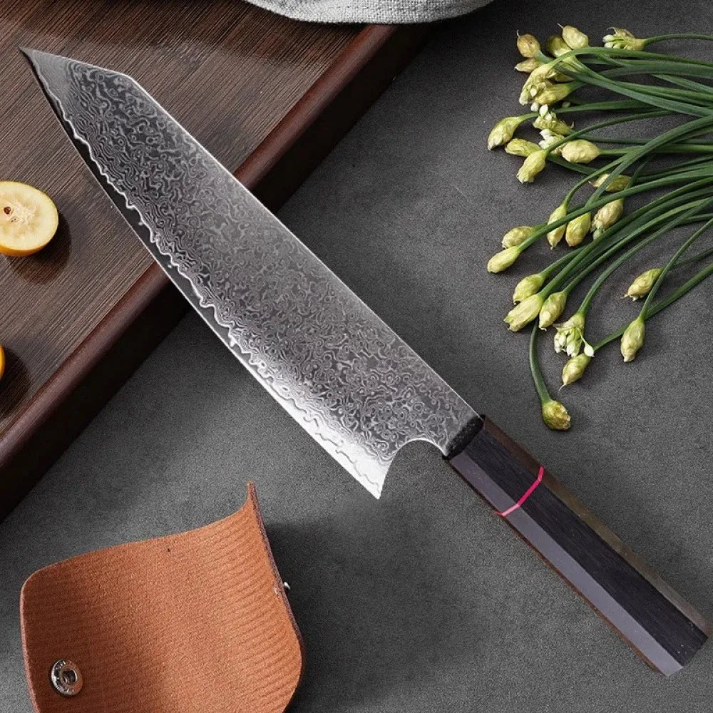 PLYS Damascus Steel Chef Knife VG10 Japanese Kitchen Knife Damascus Chef Knife Axl