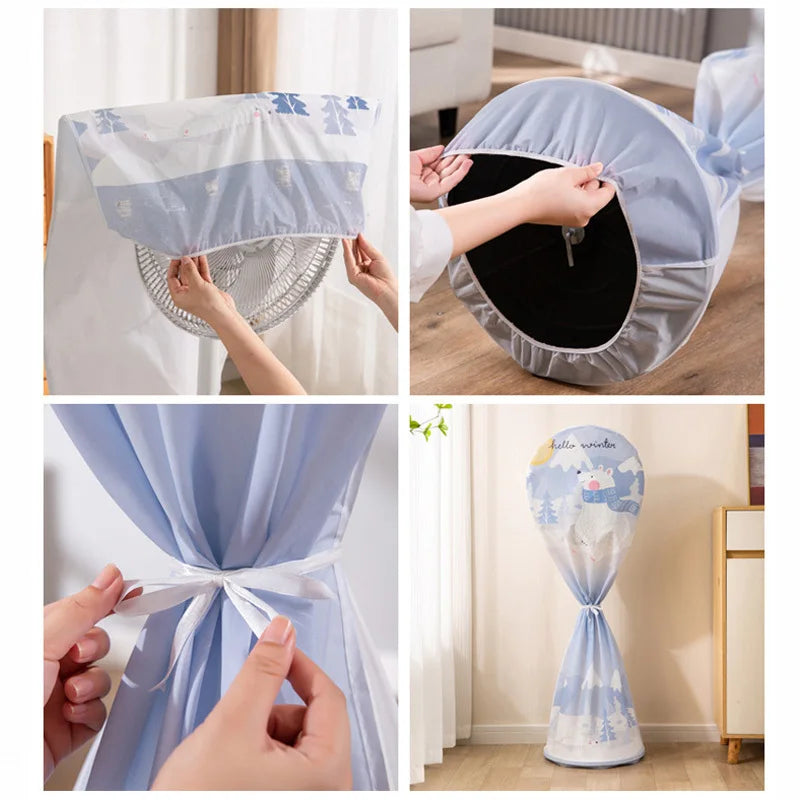 Electric Stand Fan Dustproof Cover – Waterproof & Washable Fan Dust Cover Axl