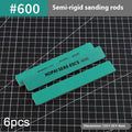 Semi-Rigid Sanding Sticks #400–#1500 | 6-Pack Model Polish Kit Model Sanding Kit Axl P600