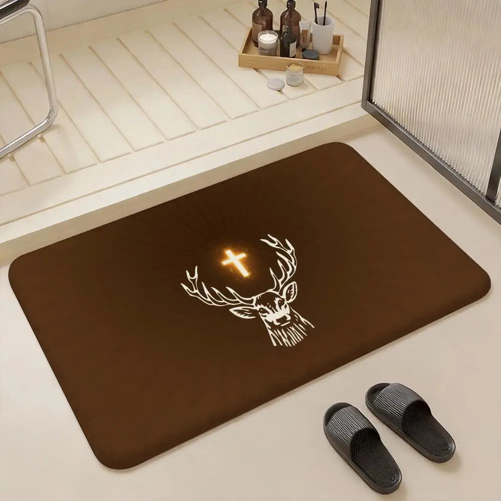 Jagermeister Flannel Floor Mat – Non-Slip Soft Indoor Rug Flannel Floor Mat Axl