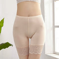 Women's Plus Size Modal Safety Shorts with Lace – 40–80KG Safety Shorts Axl 4XL nude