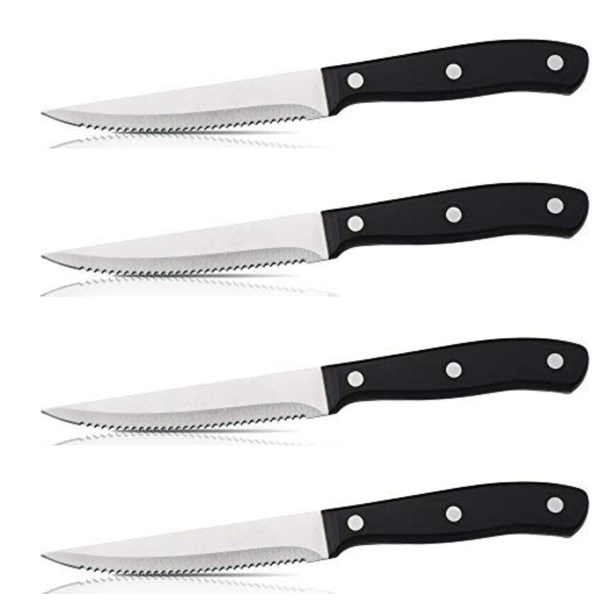 Stainless Steel Serrated Steak Knife Set – Sharp & Durable Steak Knife Set Axl 4 Pcs Steak Knife China Mainland