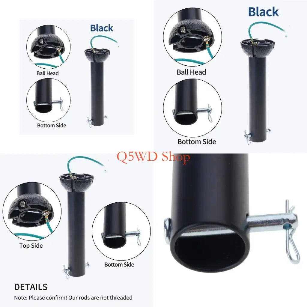 Ceiling Fan Downrod Extension – 4 Inch Heavy Duty Metal Rod Ceiling Fan Downrod Axl CN