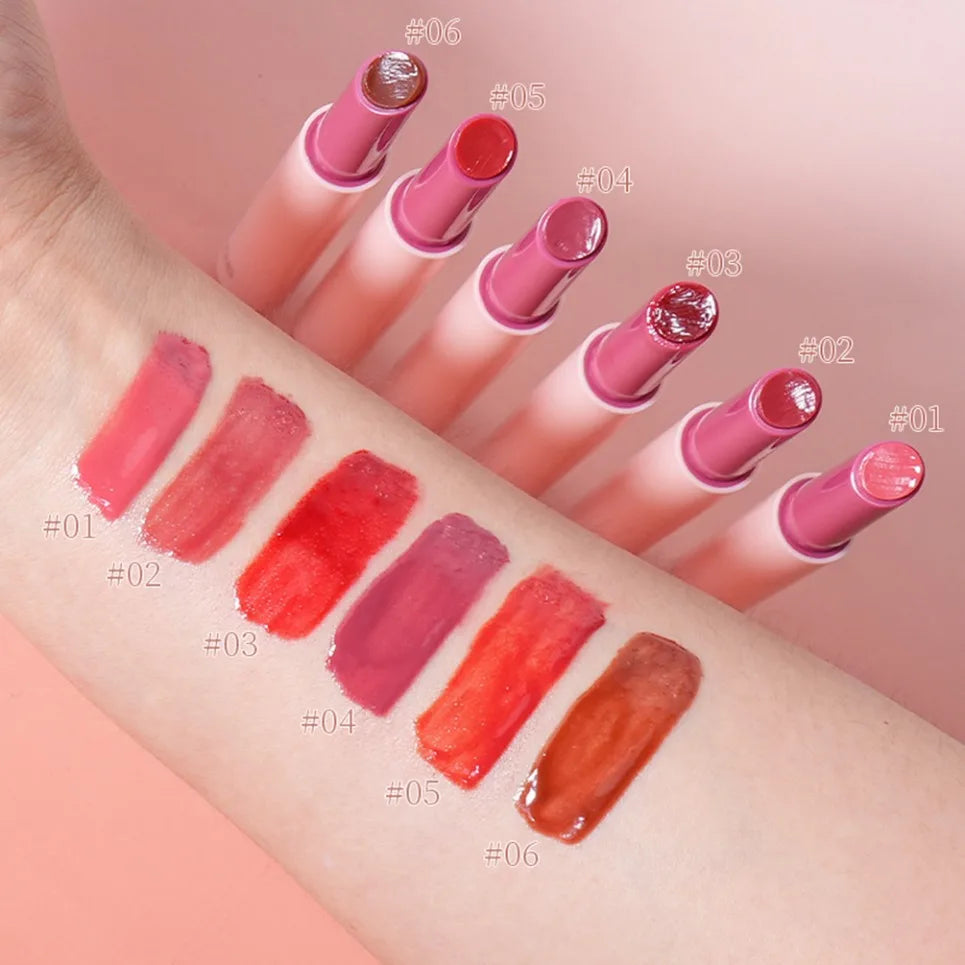 Pink Glossy Lip Tint Pen – Vegan Press-Type Lip Glaze Lip Glaze Pen Axl