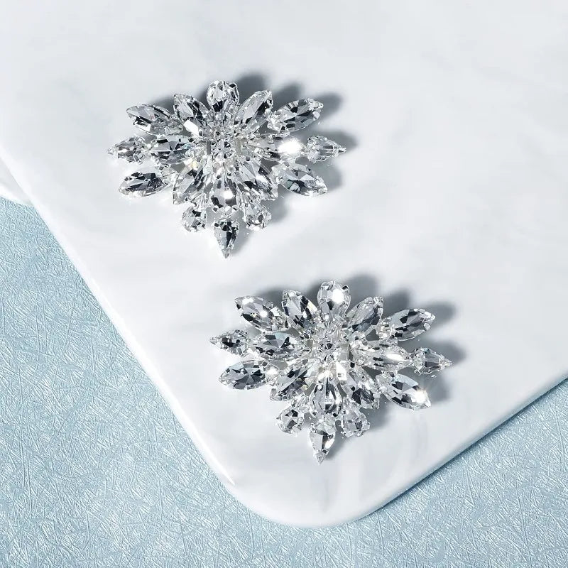 Crystal Rhinestone Shoe Clips – Bridal Wedding & Prom Heels Shoe Clips Axl 1pair