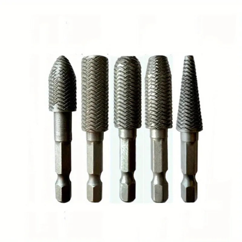 5-Pc Rotary Burr File Set – High Carbon Steel Grinding Bits Rotary Burr File Set Axl
