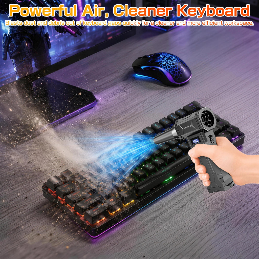 Portable Mini Turbo Fan Blower – 4-Speed Brushless Air Duster Turbo Fan Blower Axl