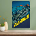 Stagecoach Classic Movie Metal Poster Sign | Vintage Wall Art Metal Wall Sign Axl aluminum sign aluminum 20x30cm