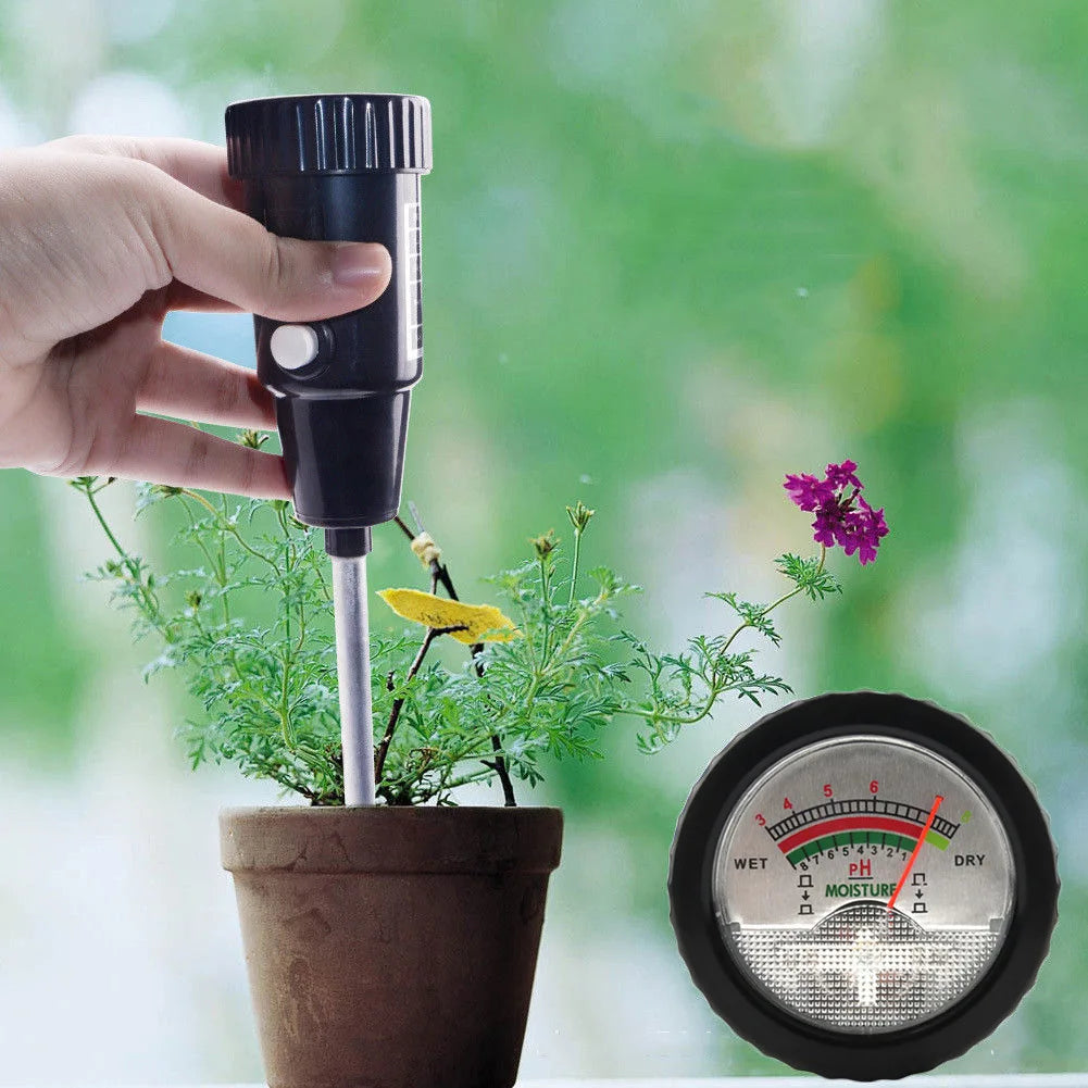 2-in-1 Soil pH & Moisture Meter – Garden & Crop Tester Soil pH Moisture Meter Axl Silver