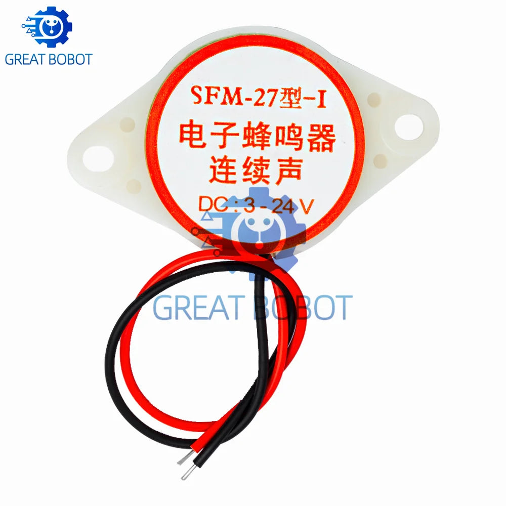 95dB Electronic Buzzer 3–24V SFM-27 | Arduino Alarm Beeper Electronic Buzzer Axl