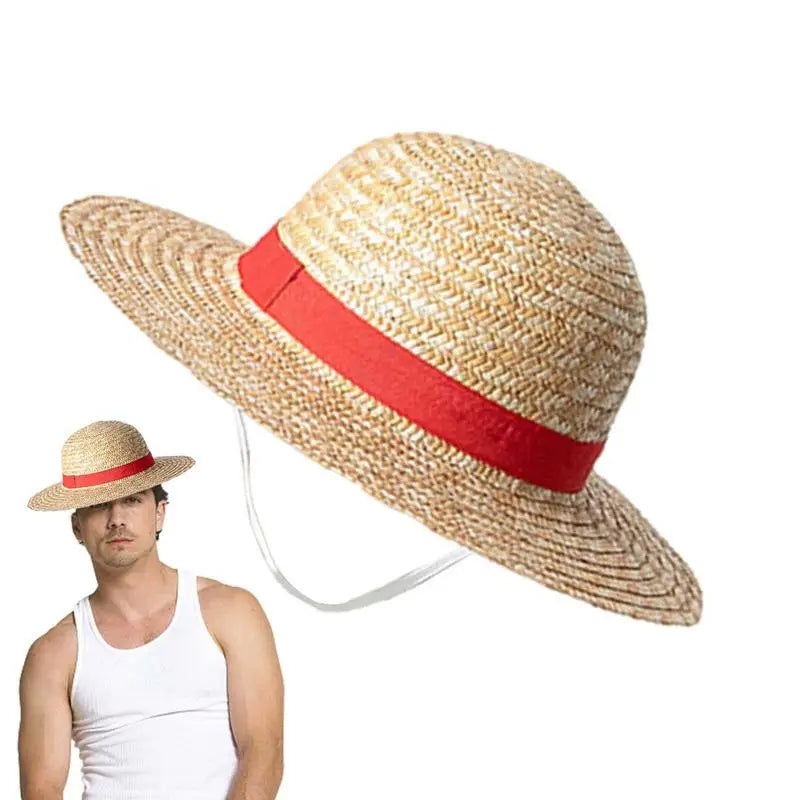 Unisex Straw Sun Hat – Beach, Festival & Costume Prop Straw Sun Hat Axl
