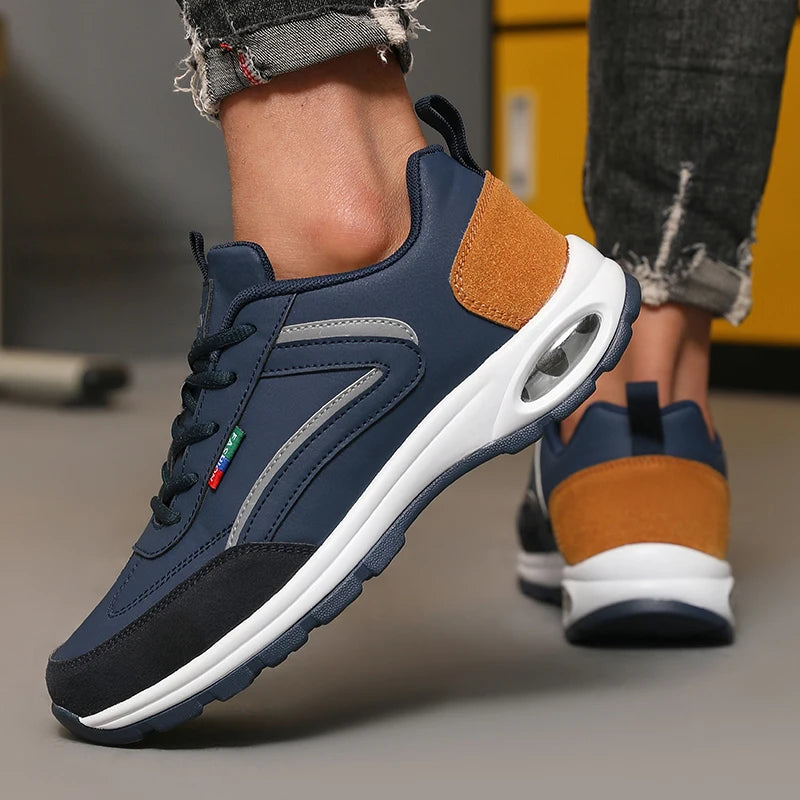 ZULIWAGN Women's Thick Sole Breathable Casual Sneakers Casual Sneakers Axl Blue 39