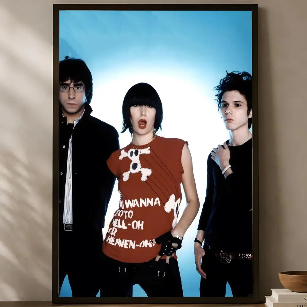 Yeah Yeah Yeahs Poster – Self-Stick HD Waterproof Wall Art Music Wall Poster Axl White19 50X70cmNoframe