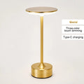 LED Crystal Touch Table Lamp – USB Rechargeable Wireless Light LED Table Lamp Axl Gold