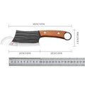 SHENJIU Stainless Steel Cleaver Knife – Wooden Handle Chef Knife Kitchen Cleaver Knife Axl 1pcs