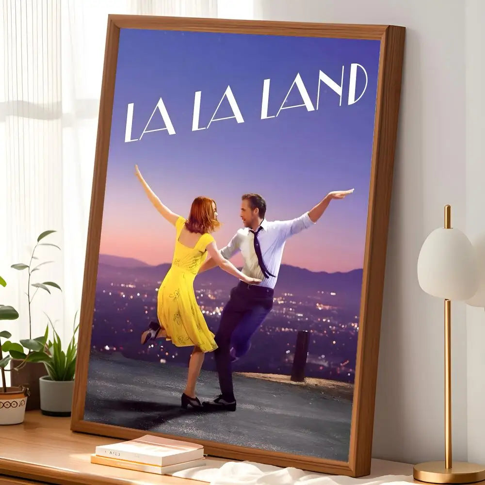 La La Land Movie Poster – Self-Stick HD PVC Wall Art Decor Wall Art Poster Axl