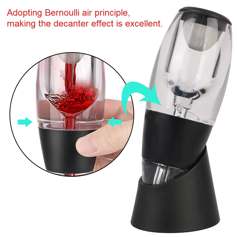 Wine Aerator Dispenser & Decanter Pourer with Filter & Base Wine Aerator Pourer Axl