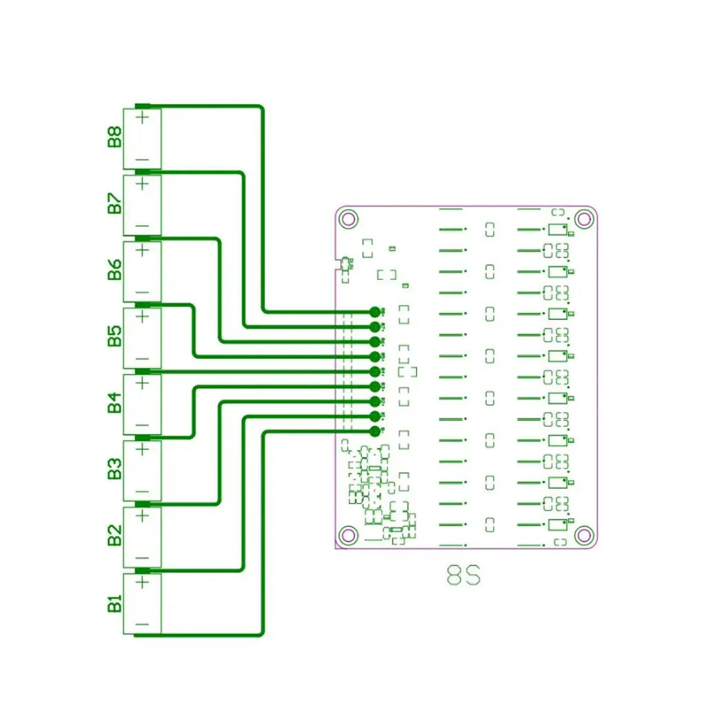 5A Active Battery Equalizer Balancer Board 3S 4S 6S 8S BMS Battery Balancer Board Axl