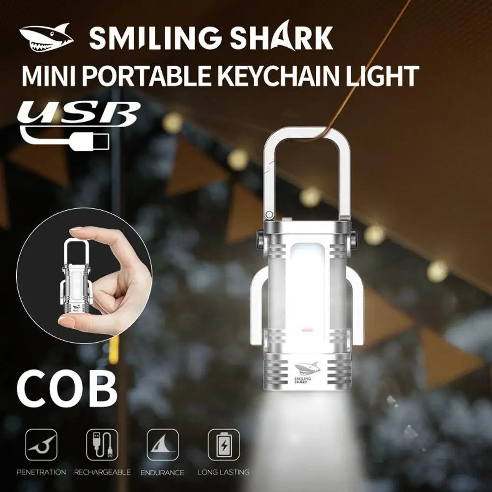 Rechargeable COB Keychain Flashlight – 7-Mode IPX4 Waterproof Keychain Flashlight Axl