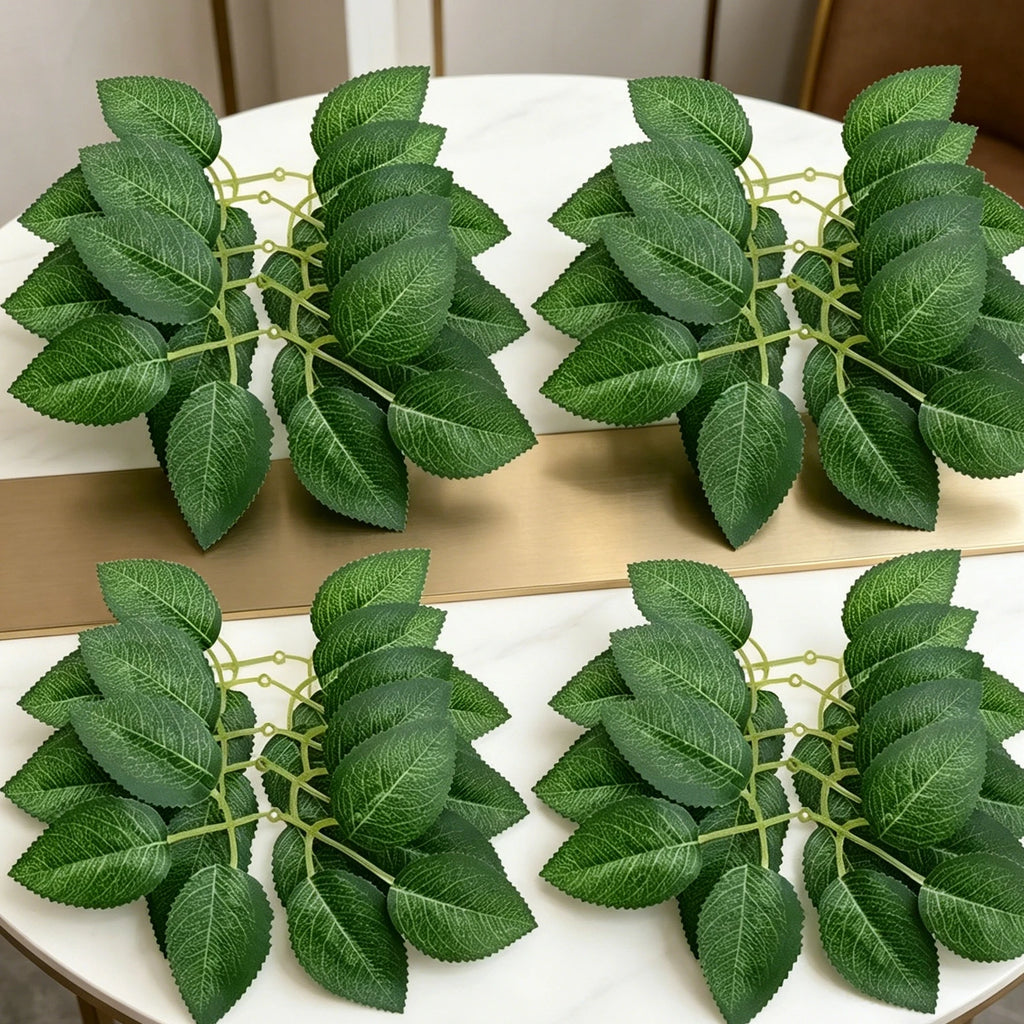 Artificial Silk Rose Leaves 50/100pcs – Wedding & Home Decor Artificial Silk Leaves Axl