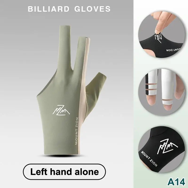 Fingerless Billiard Pool Glove – Breathable Ice Silk 3-Finger Billiard Cue Glove Axl A14