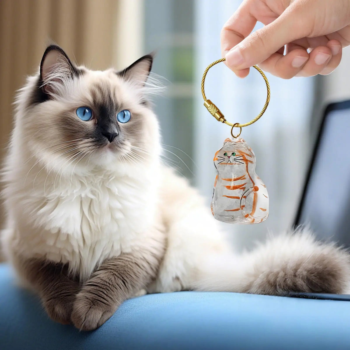 Cat Hair Storage Pendant – Keepsake Charm for Bag & Wallet Pet Keepsake Charm Axl