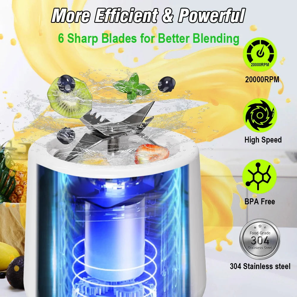 BALASHOV Portable Blender for Smoothies & Juices | 600ml Portable Blender Axl