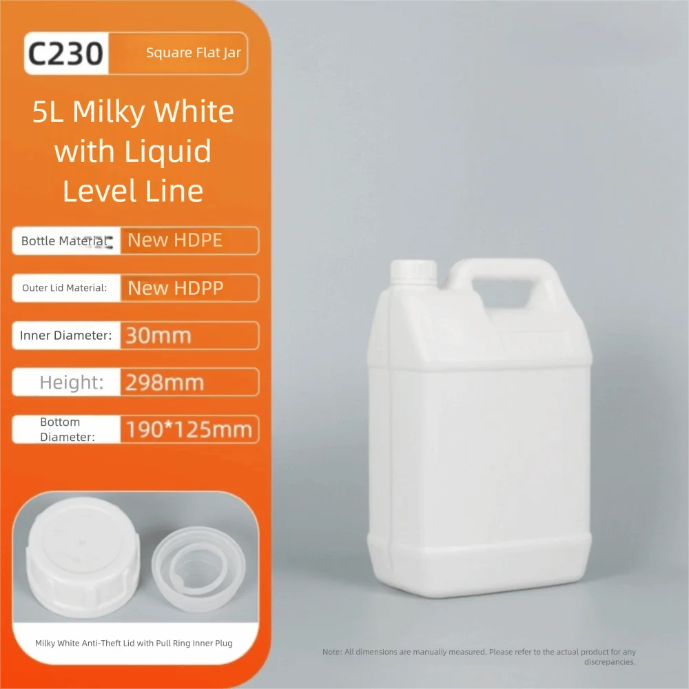 HDPE Airtight Storage Container with Lid – 1L to 5L Food Safe Airtight Storage Container Axl White 5L