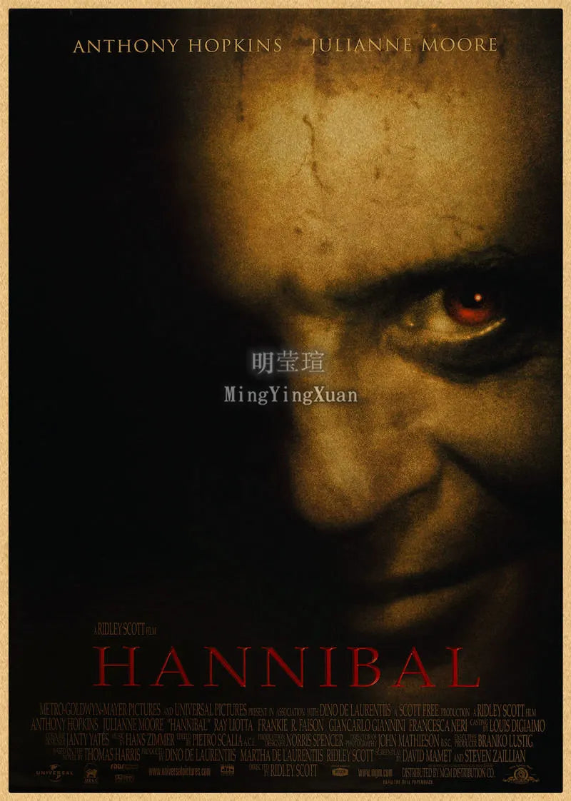 Classic Horror Movie Kraft Paper Vintage Poster | Wall Art Vintage Wall Poster Axl 1 30x20cm