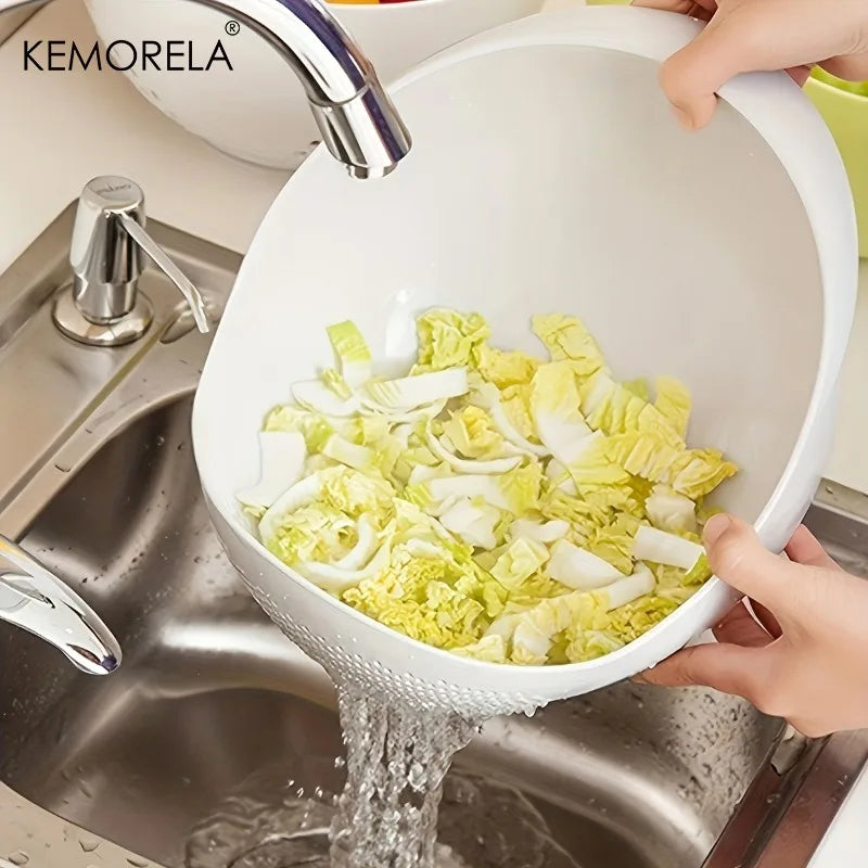 KEMORELA Kitchen Strainer Colander – Fruit, Veg & Rice Basket Kitchen Colander Strainer Axl