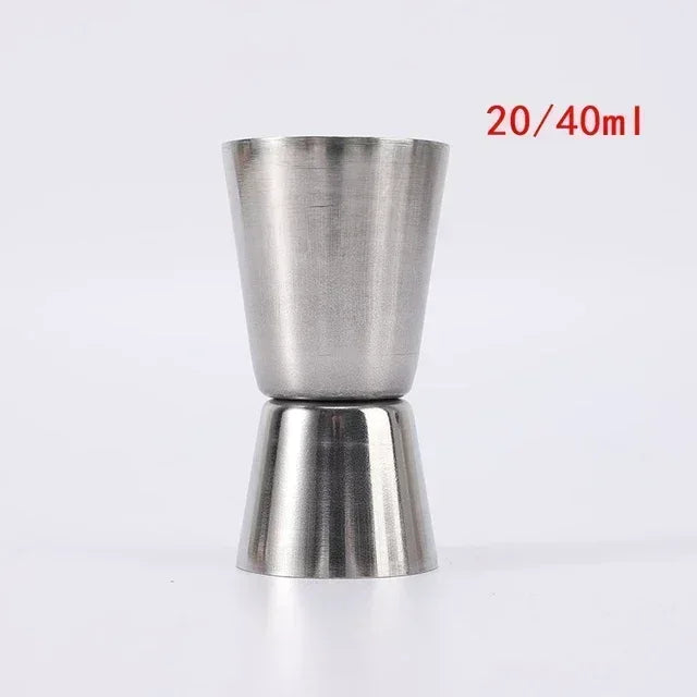 Stainless Steel Jigger Set – 4 Dual-Sided Bartender Measure Cups Bar Jigger Set Axl 20 40ml