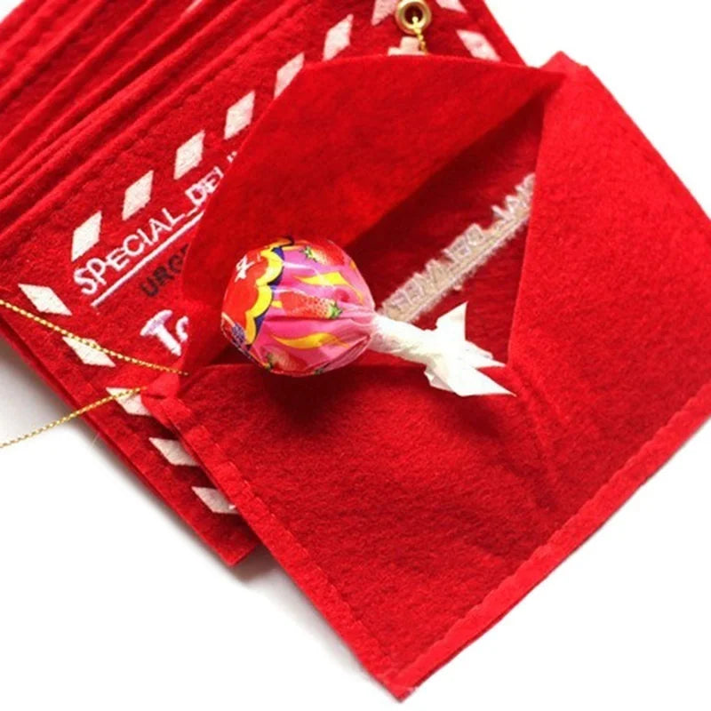 10 Christmas Hanging Envelope Gift Card Holders – Tree Décor Christmas Gift Envelopes Axl