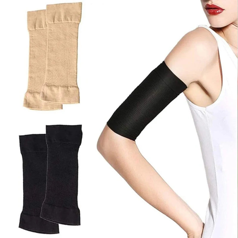 Women's Slimming Arm Shaper Sleeves – Elastic Compression Wrap Arm Shaper Sleeves Axl