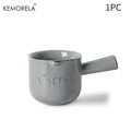 KEMORELA Ceramic Espresso Measuring Cup 3oz 90ml – Pink & Gray Ceramic Measuring Cup Axl 1PCS Grey 90ml