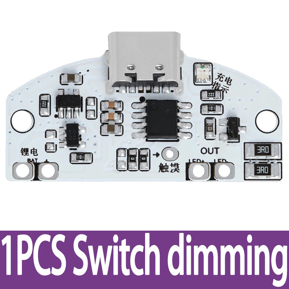 USB Type-C LED Touch Dimmer Module – 3-Gear Night Light Board LED Dimmer Module Axl 1pcs Switch dimming