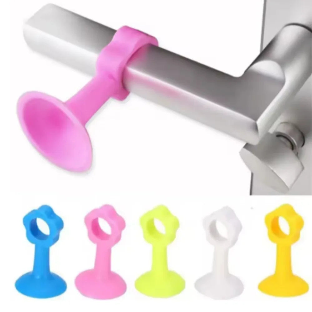 Silicone Door Stopper Wall Protector No Drill 5-Pack Door Stopper Axl