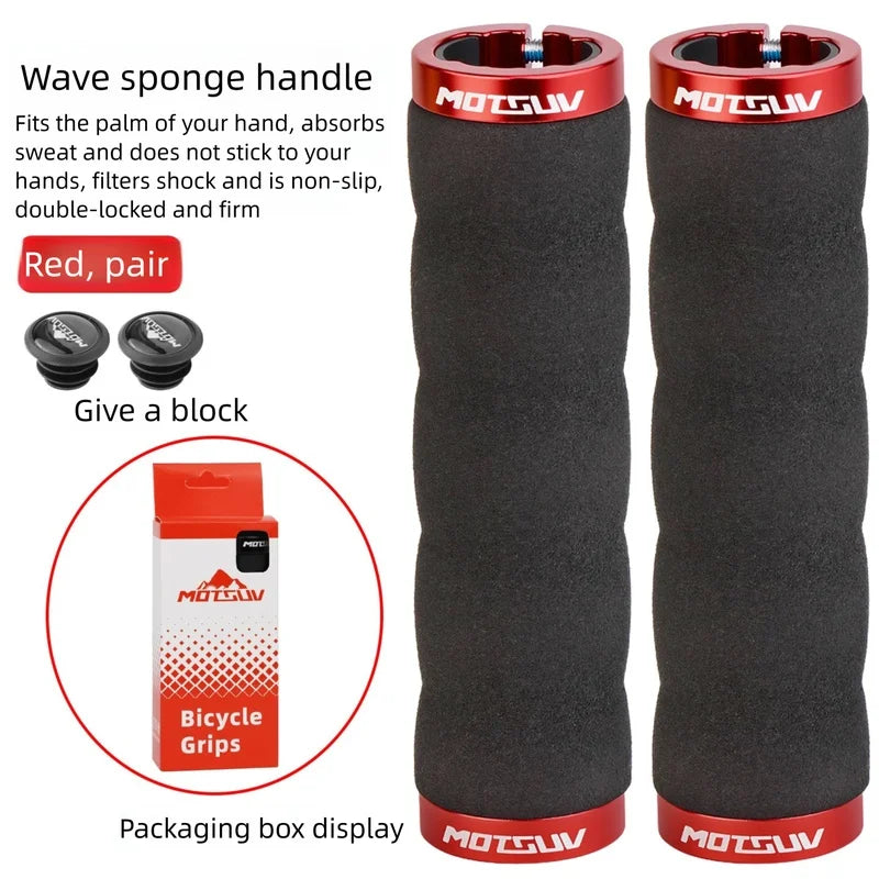 Double Lock-On Bike Handlebar Grips – Anti-Slip Aluminum MTB Bike Handlebar Grips Axl