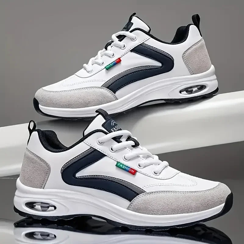 Men's Breathable Mesh Casual Sneakers – Lace-Up Walking Shoes Casual Sneakers Axl