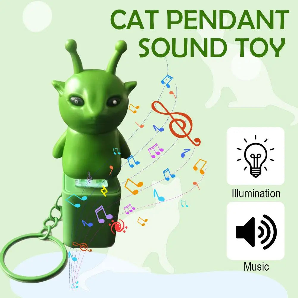 Kitten Fidget Clicker Keychain – LED Lights & Sound Button Toy Novelty Fidget Keychain Axl