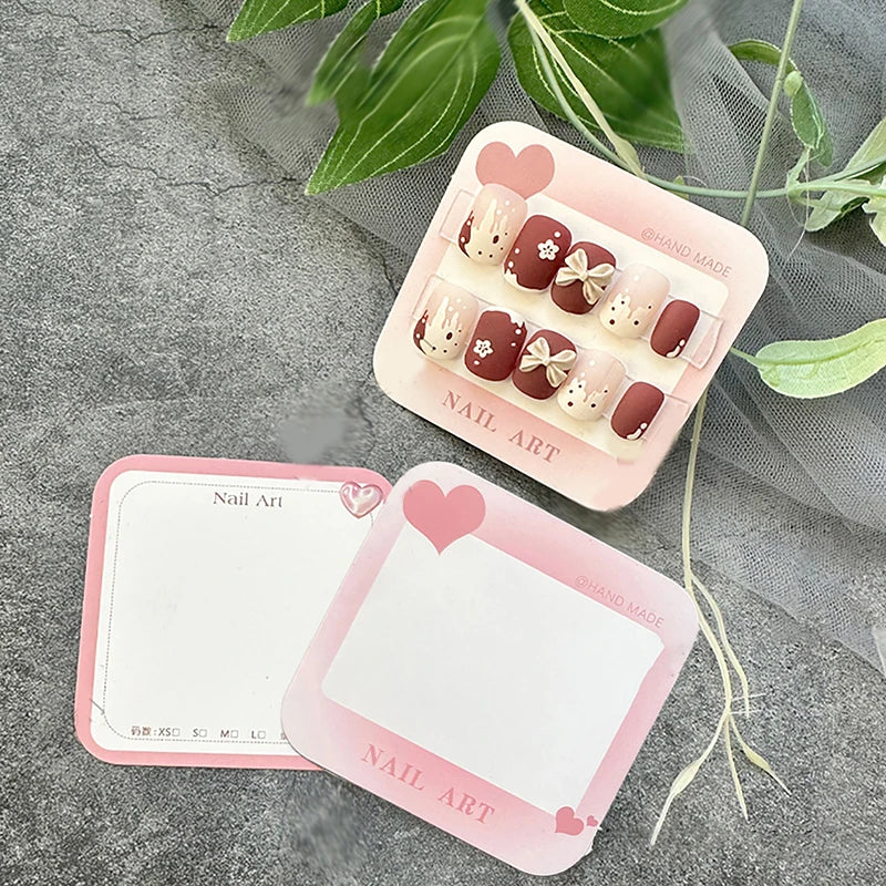 Nail Swatch Display Cards 20/50 Sheets – False Nail Show Cards Nail Display Cards Axl