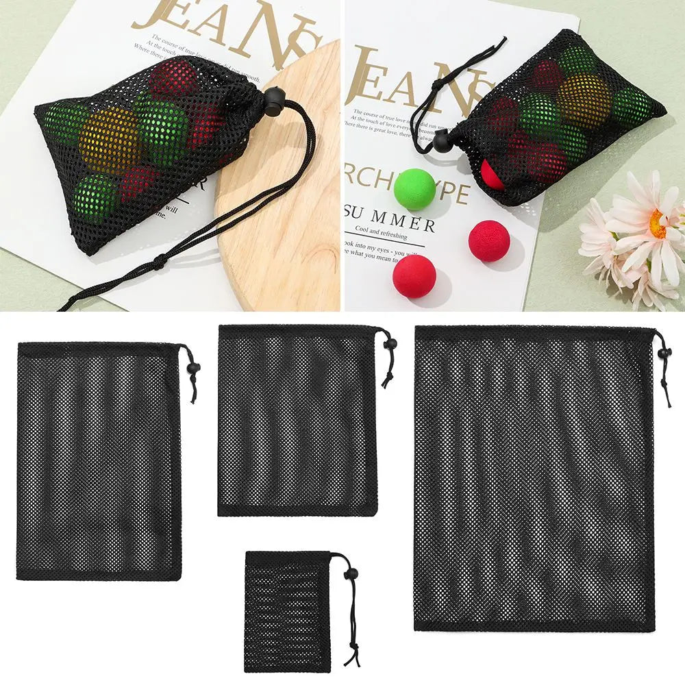 Nylon Mesh Drawstring Storage Bag – Travel & Laundry Pouch Mesh Storage Bag Axl