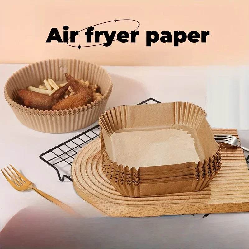 Non-Stick Air Fryer Disposable Paper Liners 50/100 Pack Air Fryer Liners Axl