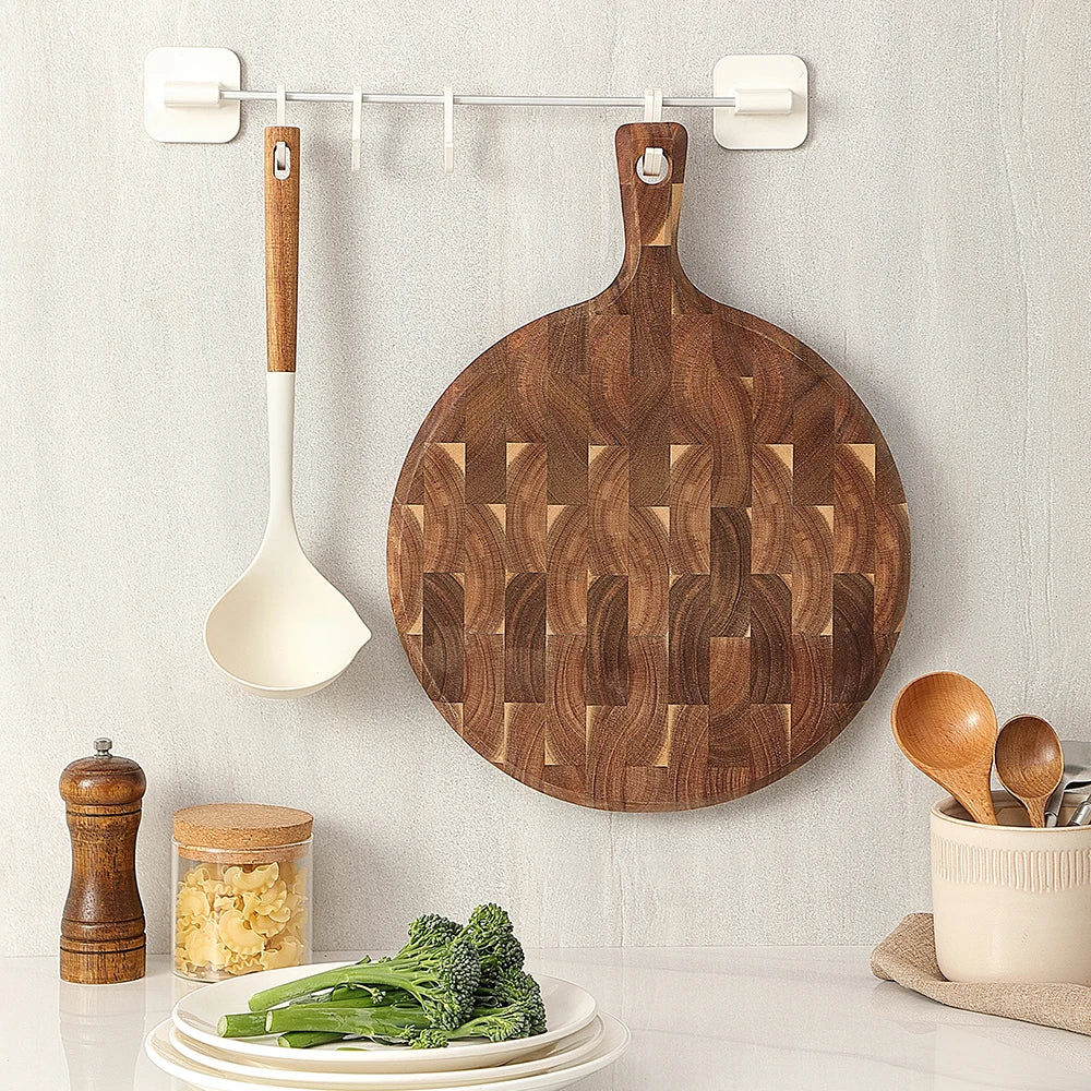 XINZUO Acacia End Grain Cutting Board 42.5x32cm | Heavy-Duty Wooden Cutting Board Axl