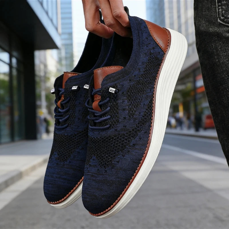 ZULIWAGN Men's Breathable Lightweight Casual Sneakers Men's Casual Sneakers Axl 42 Blue