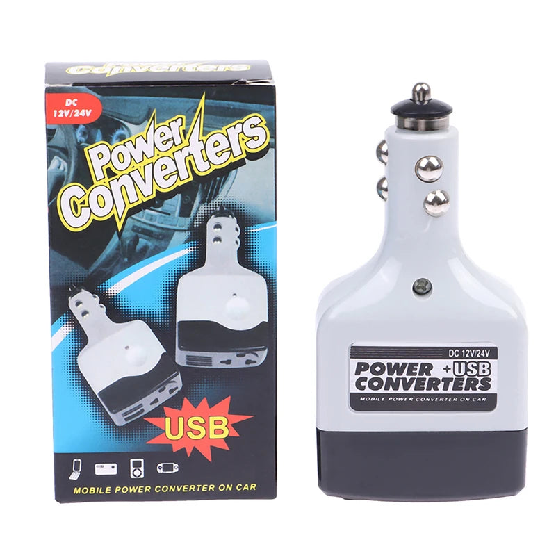 Car Power Inverter DC 12/24V to AC 220V with USB Port Car Power Inverter Axl