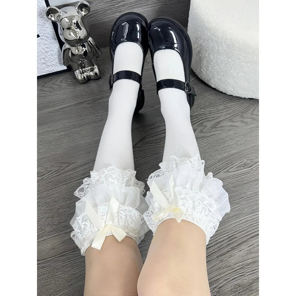 Pleated Chiffon Flower Lace Trim Ribbon White 4 Inch – 1M Lace Trim Ribbon Axl