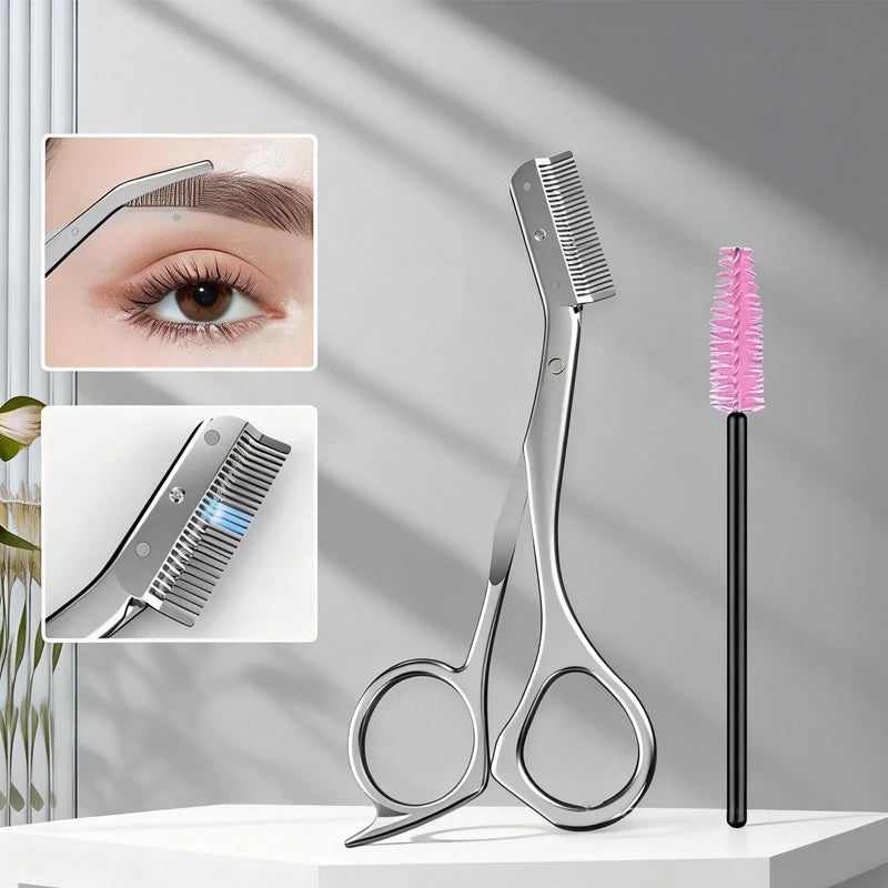 Eyebrow Scissors & Grooming Kit with Comb – Men & Women Eyebrow Grooming Kit Axl